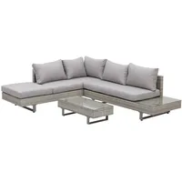Outsunny Polyrattan-Lounge-Set 3-tlg. Grau/Braun