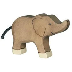 HOLZTIGER Elefant, klein Rüssel hoch 2