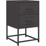 vidaXL Nachtschrank 36 x 39 x 60,5 cm Schwarz