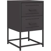vidaXL Nachtschrank 36 x 39 x 60,5 cm Schwarz