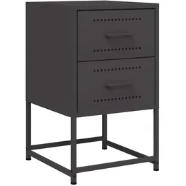 vidaXL Nachtschrank 36 x 39 x 60,5 cm Schwarz