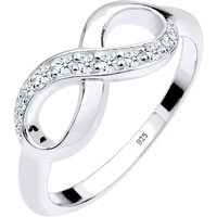 Elli DIAMORE Ring Damen Infinity Diamant 0.125 ct. Geschenkidee 925 Silber