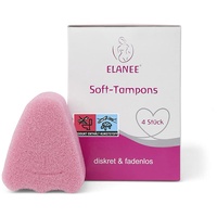 Elanee Soft-Tampons, fadenlose Tampons, weiches & flexibles Material, 4 Stück (742-V3)