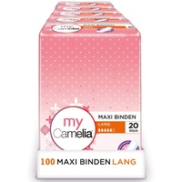 Camelia Maxi Binden Lang, Selbstklebend, 5 x 20 Stück