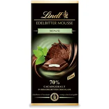 Lindt Edelbitter Mousse Minze Schokoladentafel 150 g