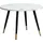 Wohnling Couchtisch Weiß MDF rund 60 x 41 cm
