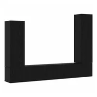 VidaXL TV-Schrank-Set 4 pcs Schwarz Eichen-Optik 30,5 x 30