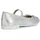 GEOX Mädchen Jr Plie' D Ballet Flat, Silber, 34 EU