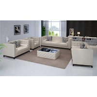 JVmoebel Sofa Sofagarnitur Set Design Sofas Polster Couchen Leder 3 2 Sitzer, Made in Europe weiß