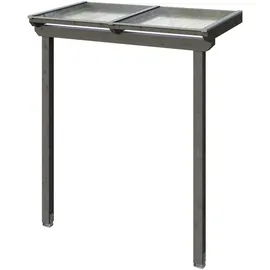 SKANHOLZ Vordach Anklam 220 x 124 cm schiefergrau