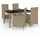 vidaXL Garten-Essgruppe 5-tlg. Beige