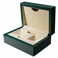 ROUHO Rechteckige hölzerne Uhrenbox Uhrenorganisator Uhren-Anzeige-Box Luxus grünes Holz Uhrenbox für Ro-le-x Day-to-na G-M-T Su-bma-rin-er