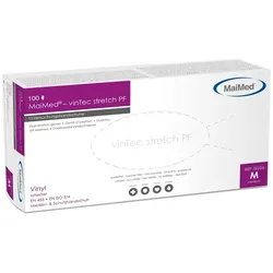 MaiMed vinTec stretch PF | 1000 Einmalhandschuhe | Gr. XS | Vinylhandschuhe
