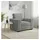 vidaXL Sessel Hellgrau Samt 53,3 x 82 x 77,3 cm Grau mit Kissen