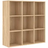 vidaXL Bücherregal Sonoma-Eiche 98x30x98 cm Holzwerkstoff