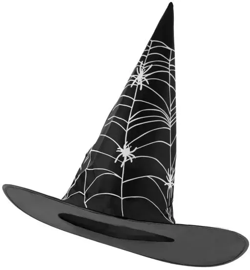 Hexenhut mit Spinnenwebenmuster