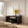 SKRAUT HOME Sideboard 208 x 75 x 35 cm Schwarz