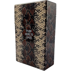 LK Trend & Style Etui Zigarettenbox Schlangen Design Kunststoff Größe L Zigarettenetui Snake für 20 Zigaretten