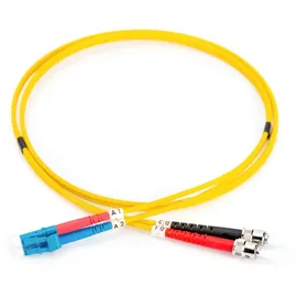 Digitus LWL Patchkabel, LC ST SM OS2 09/125 - 1 m