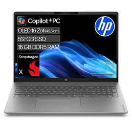 HP OmniBook 3 NGAI 16-bz0354ng Snapdragon X X1-26-100 16 GB RAM 512 GB SSD Win11 Home