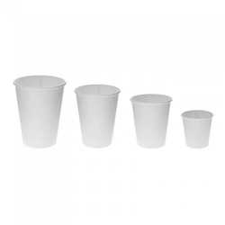 50 Stk. Weiße Pappbecher für Kaffee und Erfrischungsgetränke Ref TPVC0400 Ref.TPVC0400