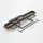 LUCANDE Chariska 3-flg. 95 x 40 x 10 cm Holz schwarz
