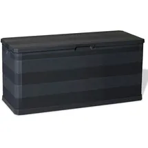 furnicato Gartenbox 117 x 45 x 56 cm Schwarz
