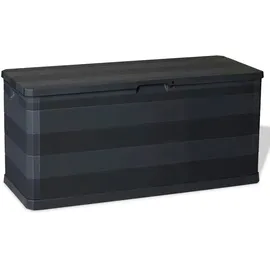 furnicato Gartenbox 117 x 45 x 56 cm Schwarz