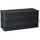 furnicato Gartenbox 117 x 45 x 56 cm Schwarz
