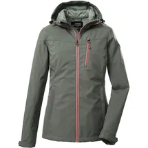 KILLTEC Damen Softshelljacke/Outdoorjacke mit Kapuze KOS 89 WMN SFTSHLL JCKT, 44, in Grau sage,