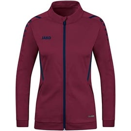 Jako Damen Polyesterjacke Challenge, Maroon/Marine, 42