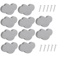 TOPofly Schubladen ziehen, Kinder Schubladengriffe Cartoon Wolkenform Möbelknöpfe Schrankzuggriffe mit Schrauben 10pcs