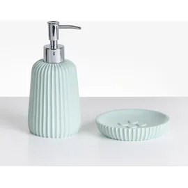 Beliani Badaccessoire-Set Mintgrün