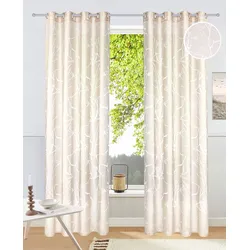 Gardine »Anna«, (1 St.), Äste-Motiv, Polyester, 82869849-6 sand