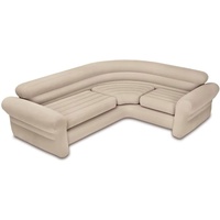 Intex aufblasbare Couch Eckcouch Sofa Luftsofa 257x203x76 cm Lounge 168575NP