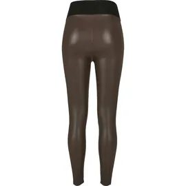 URBAN CLASSICS Faux Leather Leggings Brown XS