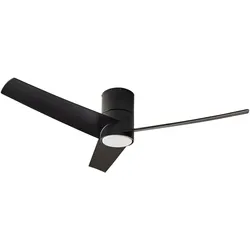 Deckenventilator mit Licht CANETE mit Fernbedienung LED Schwarz