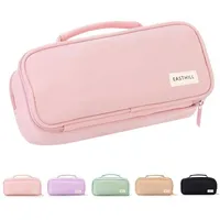 luxuskollektion Großes Kapazitäts Federmäppchen Organizer Canvas Tasche - Rosa
