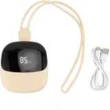 Tragbarer Usb-nackenventilator Zum Umhängen, Wiederaufladbar, Ideal Für Reisen Und Camping, Weiß