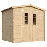 TIMBELA Gartenhaus M369C+M367G 2,36 x 2,26 m Beige