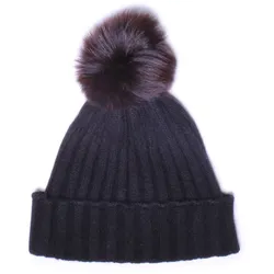 Tumelo Kaschmir Mütze, edle Cashmere Bommelmütze Mützen & Caps   