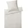 ELEGANTE Solid Stripe wollweiß 155 x 220 + 80 x 80 cm