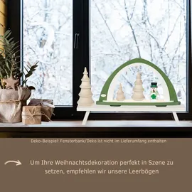 Weigla LED Schwibbogen »Weihnachtsdeko, Made in Germany« 1 Stk. Leerbogen zum Selbstbestücken grün