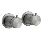 GESSI Gessi316 Fertigmontageset Unterputz-Thermostat, 2-Wege Umlenkkartusche für Unterputz-Körper, 54234239, Farbe: Edelstahl gebürstet