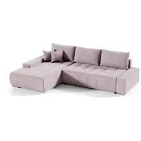 Fun Möbel Ecksofa Sofa mit Schlaffunktion VOGAR Stoff Aston
