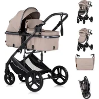 Chipolino Kinderwagen 2 in 1 Amore Getränkehalter Wickeltasche Fußabdeckung