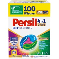 Persil 4in1 Color DISCS (100 Waschladungen), Waschmittel mit Tiefenrein Technologie, Colorwaschmittel für reine Wäsche und hygienische Frische für die Maschine