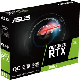 Asus GeForce RTX 3050 OC, RTX3050-O6G-LP-BRK, 6GB GDDR6, HDMI, DP