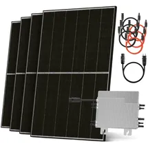 solarway Solarway® 1760W Balkonkraftwerk 1600W komplett Steckdose - neuester 1600 Watt Wechselrichter - Solaranlage Komplettset - 440W Solarmodule & Deye & Zubehör
