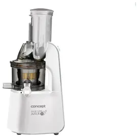 Concept LO-7066 Entsafter, Silber, Weiß, 60 RPM, 1 l, 1 l, 7,5 cm, - Weiß